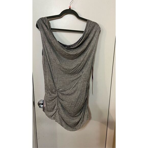 Wilster Gathered Beautiful gray tank blouse new with tags womens size S - Picture 2 of 10